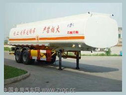 江淮揚天牌cxq9291ghy型化工液體運輸半掛車 產品技術參數